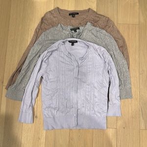 Three Banana Republic Cardigan Sweaters